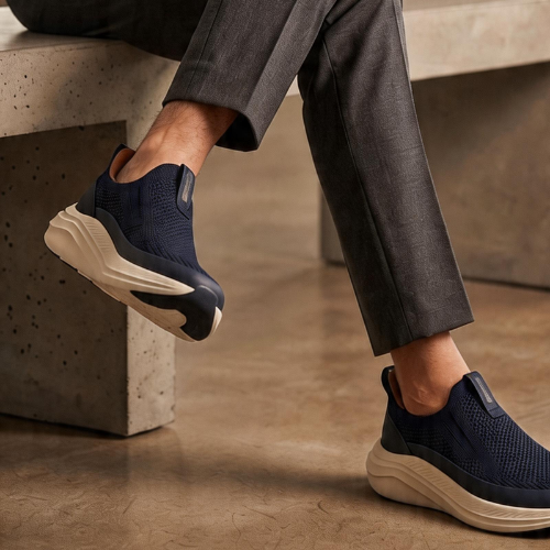 DSA-013 | Deevok Men’s Precision Knit Slip-On Sneakers
