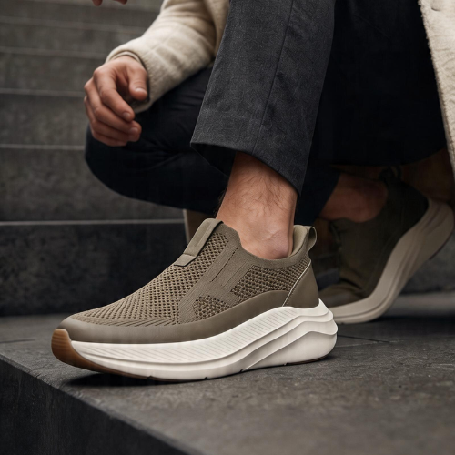 DSA-013 | Deevok Men’s Precision Knit Slip-On Sneakers