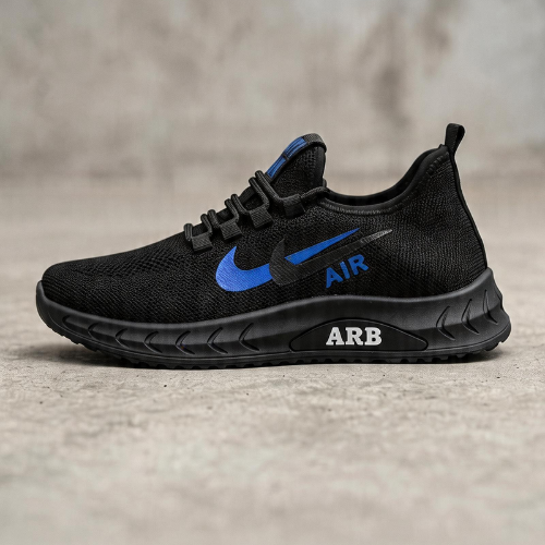 DSBA-009 | Deevok Men’s Black & Blue Accent Athletic Sneakers